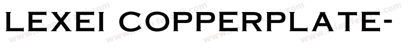 lexei copperplate字体转换